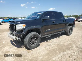 2017 Toyota Tundra SR5 with VIN 5TFEM5F1XHX121483, listed as a Copart auction lot 49793735 with 97,653 mi miles and Salvage title. Bid and sale history available at DreamBid. Image 1.