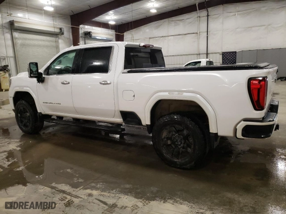2020 GMC Sierra 3500HD Denali with VIN 1GT49WEY3LF254084, listed as a Copart auction lot 87234124 with 46,642 mi miles and Salvage Title. Bid and sale history available at carsss.com. Image 2.