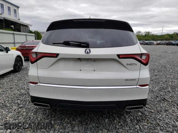 2022 Acura MDX with VIN 5J8YE1H36NL022312, listed as a Copart auction lot 57847005 with 15,625 mi miles and Salvage title. Bid and sale history available at DreamBid. Image 6.