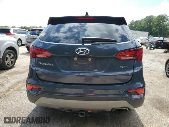 2018 Hyundai Santa Fe 2.4L with VIN 5NMZU3LB3JH056056, listed as a Copart auction lot 60928835 with 93,504 mi miles and Salvage title. Bid and sale history available at DreamBid. Image 6.