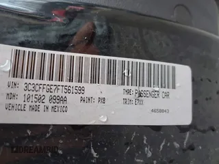 2015 FIAT 500e with VIN 3C3CFFGE7FT561599, listed as a IAAI auction lot 41478338 with 48,137 mi miles. Bid and sale history available at carsss.com. Image 9.