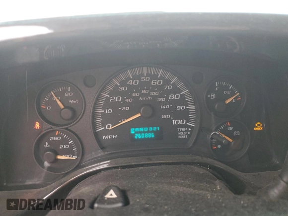 2005 Chevrolet Express Cargo Van YF7 Upfitter with VIN 1GBFG15T251269153, listed as a Copart auction lot 65033594 with 260,886 mi miles and Clean Title. Bid and sale history available at carsss.com. Image 9.