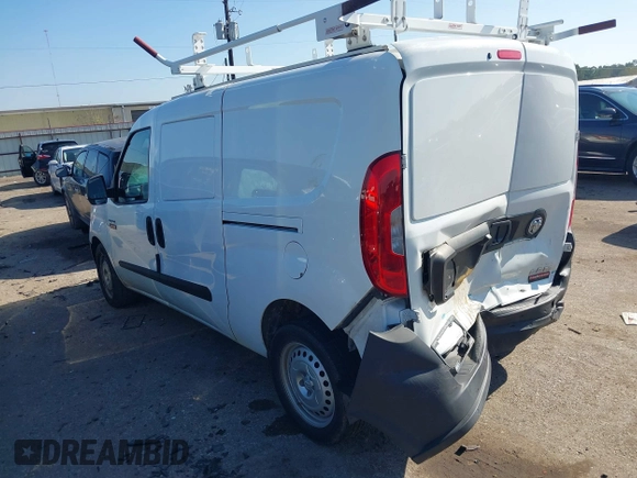 2019 Ram ProMaster City Cargo Tradesman z VIN ZFBHRFAB1K6N89591, wystawiony jako IAAI lot #41129142 z przebiegiem 63 225 mil mil oraz . Historia ofert i sprzedaży dostępna na DreamBid. Obrazek 3.