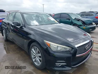 2014 Infiniti Q50 Sport with VIN JN1BV7AR1EM682826, listed as a IAAI auction lot 42137605 with 137,136 mi miles and . Bid and sale history available at DreamBid. Image 1.