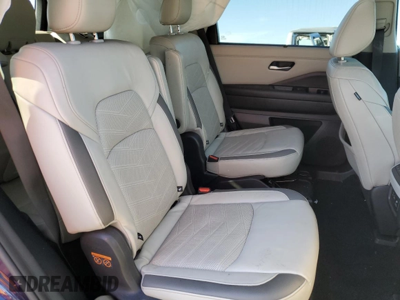 2022 Nissan Pathfinder Platinum with VIN 5N1DR3DH1NC219172, listed as a Copart auction lot 80288214 with 57,108 mi miles and Salvage title. Bid and sale history available at DreamBid. Image 11.