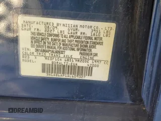 2010 Nissan Sentra S with VIN 3N1AB6AP1AL609327, listed as a Copart auction lot 41616635 with 121,502 mi miles and Salvage title. Bid and sale history available at DreamBid. Image 12.