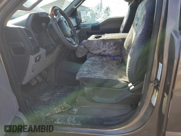2018 Ford F-150 XL with VIN 1FTMF1EP6JKC68164, listed as a Copart auction lot 47646855 with 126,224 mi miles and Salvage title. Bid and sale history available at DreamBid. Image 7.