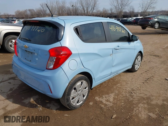 2016 Chevrolet Spark LS with VIN KL8CB6SA1GC582966, listed as a IAAI auction lot 41698720 with 92,053 mi miles. Bid and sale history available at carsss.com. Image 4.