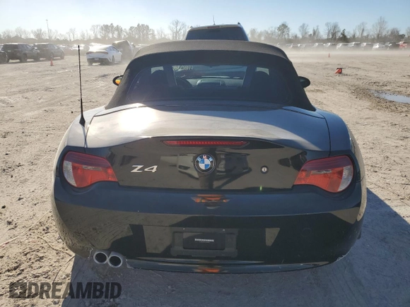 2007 BMW Z4 3.0si with VIN 4USBU53537LX02592, listed as a Copart auction lot 48016515 with 127,909 mi miles and Clean title. Bid and sale history available at DreamBid. Image 6.