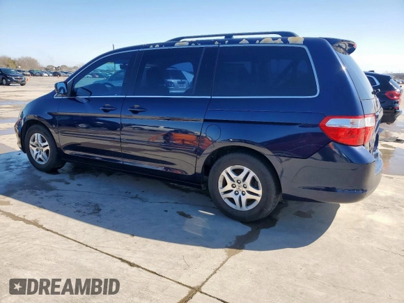 2005 Honda Odyssey EX-L z VIN 5FNRL38655B135878, wystawiony jako Copart lot #47026815 z przebiegiem 165 230 mil mil oraz Czysty tytuł • Clean title. Historia ofert i sprzedaży dostępna na DreamBid. Obrazek 2.