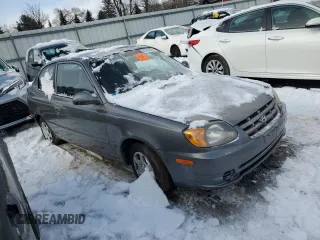 2005 Hyundai Accent GLS with VIN KMHCG35CX5U323836, listed as a Copart auction lot 45794965 with 0 mi miles and Clean Title. Bid and sale history available at carsss.com. Image 4.