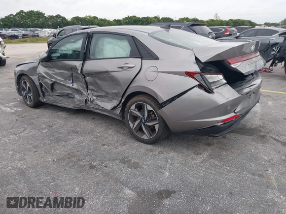 2023 Hyundai Elantra SEL with VIN KMHLS4AG5PU551582, listed as a IAAI auction lot 41286733 with 73,109 mi miles and . Bid and sale history available at DreamBid. Image 3.