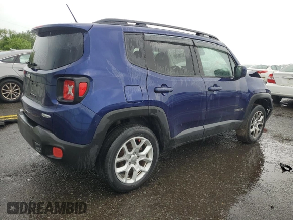 2017 Jeep Renegade Latitude with VIN ZACCJBBB5HPF79240, listed as a Copart auction lot 60399975 with 65,242 mi miles and Salvage title. Bid and sale history available at DreamBid. Image 3.
