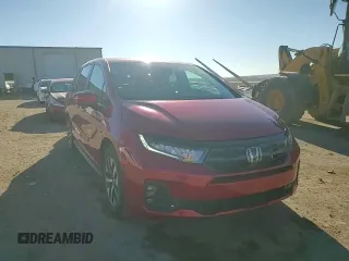 2025 Honda Odyssey EX-L with VIN 5FNRL6H61SB017789, listed as a Copart auction lot 84016174 with 262 mi miles and Salvage Title. Bid and sale history available at carsss.com. Image 14.