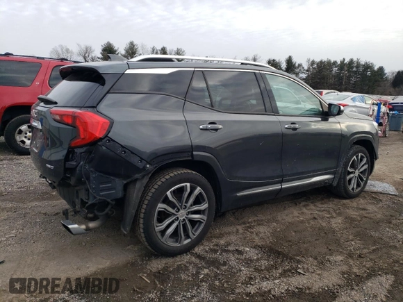 2019 GMC Terrain Denali with VIN 3GKALXEX1KL390529, listed as a Copart auction lot 45210115 with 124,497 mi miles and Salvage Title. Bid and sale history available at carsss.com. Image 3.