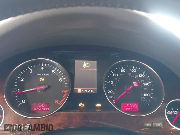 2005 Audi A8 4.2L z VIN WAULL44E05N012092, wystawiony jako IAAI lot #42158516 z przebiegiem 195 682 mil mil oraz . Historia ofert i sprzedaży dostępna na DreamBid. Obrazek 7.