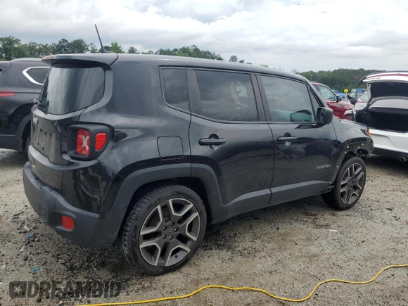 2021 Jeep Renegade Jeepster z VIN ZACNJCAB5MPM43407, wystawiony jako Copart lot #59966845 z przebiegiem 103 436 mil mil oraz Czysty tytuł • Clean title. Historia ofert i sprzedaży dostępna na DreamBid. Obrazek 3.