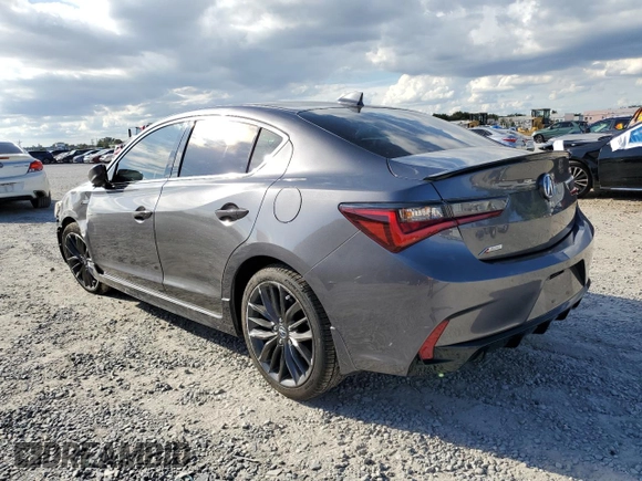 2022 Acura ILX w/Premium/A-Spec Package with VIN 19UDE2F81NA005836, listed as a Copart auction lot 47170255 with 29,585 mi miles and Salvage Title. Bid and sale history available at carsss.com. Image 2.