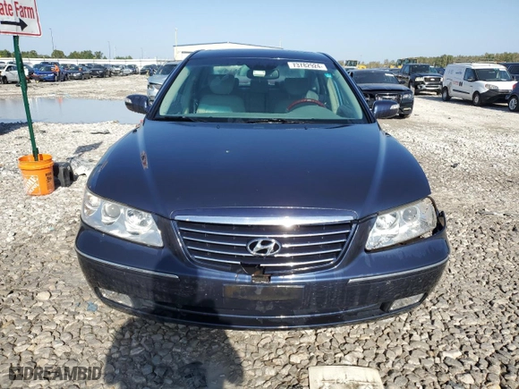 2007 Hyundai Azera SE with VIN KMHFC46F17A222969, listed as a Copart auction lot 73782924 with 88,522 mi miles and Salvage Title. Bid and sale history available at carsss.com. Image 5.