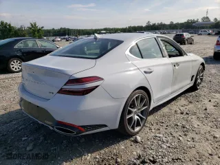 2022 Genesis G70 3.3T with VIN KMTG54TE7NU081580, listed as a Copart auction lot 47255402 with 18,660 mi miles. Bid and sale history available at carsss.com. Image 4.