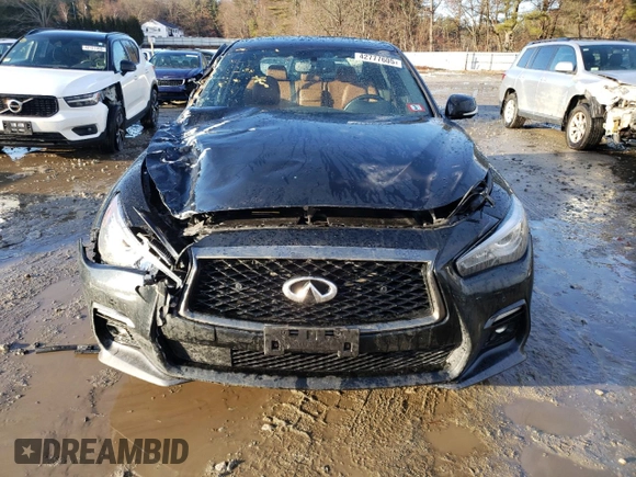 2021 Infiniti Q50 Signature Edition z VIN JN1EV7CRXMM755541, wystawiony jako Copart lot #42777605 z przebiegiem 47 436 mil mil oraz Szkoda całkowita • Salvage title. Historia ofert i sprzedaży dostępna na DreamBid. Obrazek 5.