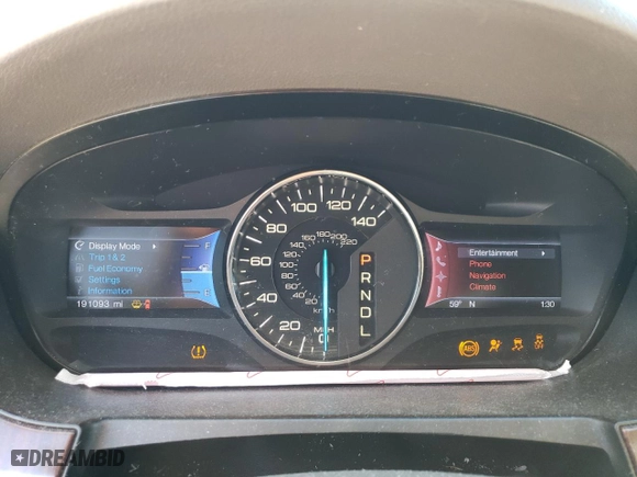 2013 Ford Edge Limited with VIN 2FMDK3K95DBA51566, listed as a Copart auction lot 46527175 with 191,093 mi miles and Salvage Title. Bid and sale history available at carsss.com. Image 9.