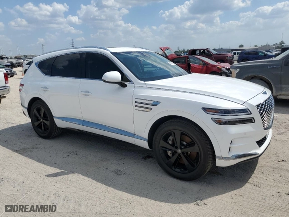 2021 Genesis GV80 Advanced + with VIN KMUHCESC8MU036450, listed as a Copart auction lot 72721564 with 42,643 mi miles and Salvage Title. Bid and sale history available at carsss.com. Image 4.
