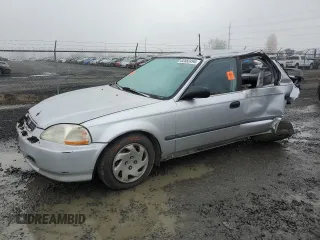 1996 Honda Civic LX "O" w/Air with VIN 1HGEJ6677TL017344, listed as a Copart auction lot 82582494 with 202,514 mi miles and Salvage Title. Bid and sale history available at carsss.com. Image 1.