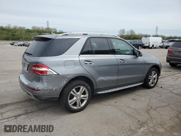 2012 Mercedes-Benz M ML 350 with VIN 4JGDA5HBXCA018064, listed as a Copart auction lot 55230025 with 166,360 mi miles and Clean Title. Bid and sale history available at carsss.com. Image 3.