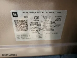 2018 Chevrolet Equinox LT with VIN 2GNAXJEVXJ6253885, listed as a Copart auction lot 52037845 with 0 mi miles and Salvage Title. Bid and sale history available at carsss.com. Image 13.