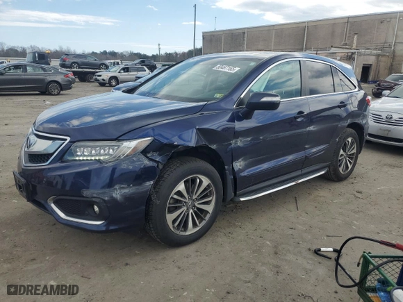 2016 Acura RDX Advance Pkg with VIN 5J8TB4H75GL028015, listed as a Copart auction lot 50467165 with 113,949 mi miles and Salvage Title. Bid and sale history available at carsss.com. Image 1.