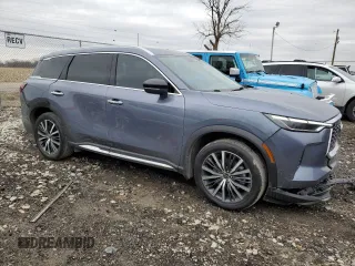 2023 Infiniti QX60 Sensory z VIN 5N1DL1GS8PC346145, wystawiony jako Copart lot #47936805 z przebiegiem 38 542 mil mil oraz Szkoda całkowita • Salvage title. Historia ofert i sprzedaży dostępna na DreamBid. Obrazek 4.