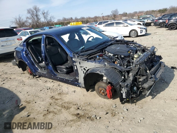 2021 Infiniti Q50 Red Sport 400 with VIN JN1FV7DR8MM880590, listed as a Copart auction lot 47741635 with 25,533 mi miles and Salvage Title. Bid and sale history available at carsss.com. Image 4.