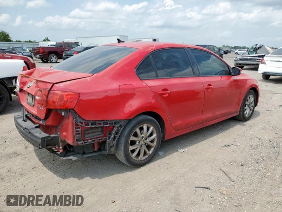 2012 Volkswagen Jetta SE with VIN 3VWDP7AJ8CM385318, listed as a Copart auction lot 56513355 with 193,764 mi miles and Salvage title. Bid and sale history available at DreamBid. Image 3.