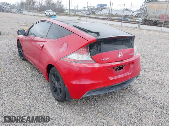 2012 Honda CR-Z EX with VIN JHMZF1D61CS003202, listed as a IAAI auction lot 41662413 with 158,721 mi miles. Bid and sale history available at carsss.com. Image 3.