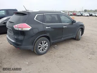 2015 Nissan Rogue S with VIN KNMAT2MT3FP555780, listed as a IAAI auction lot 41794398 with 124,681 mi miles. Bid and sale history available at carsss.com. Image 4.