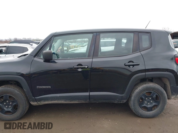 2017 Jeep Renegade Sport with VIN ZACCJBAB6HPG43142, listed as a IAAI auction lot 41719128 with 127,088 mi miles and . Bid and sale history available at carsss.com. Image 14.