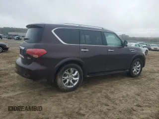 2013 Infiniti QX56 with VIN JN8AZ2NE8D9041170, listed as a Copart auction lot 80662124 with 168,539 mi miles and Clean Title. Bid and sale history available at carsss.com. Image 3.