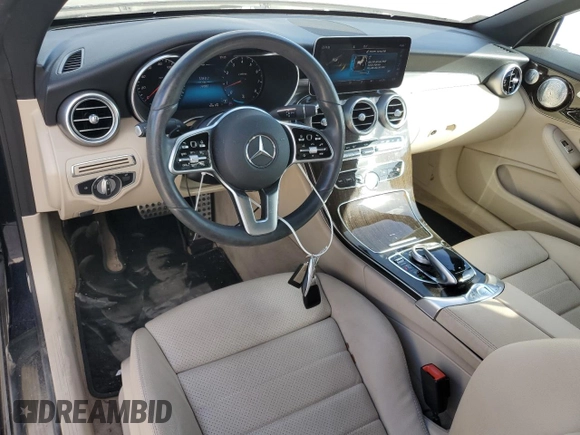 2020 Mercedes-Benz C 300 with VIN WDDWK8EB3LF935839, listed as a Copart auction lot 79631584 with 14,380 mi miles and Salvage title. Bid and sale history available at DreamBid. Image 8.