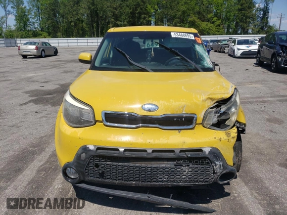 2016 Kia Soul + z VIN KNDJP3A58G7291327, wystawiony jako Copart lot #53488695 z przebiegiem 96 534 mil mil oraz Szkoda całkowita • Salvage title. Historia ofert i sprzedaży dostępna na DreamBid. Obrazek 5.