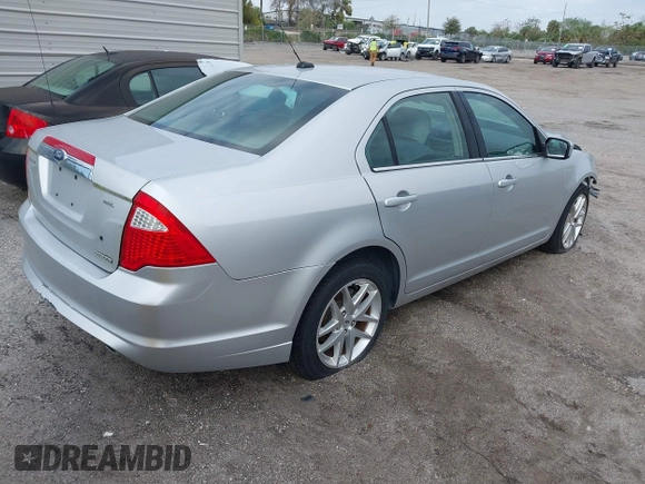 2012 Ford Fusion SEL with VIN 3FAHP0JG8CR292095, listed as a IAAI auction lot 41710438 with 140,363 mi miles. Bid and sale history available at carsss.com. Image 4.
