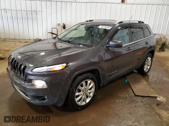 2015 Jeep Cherokee Limited with VIN 1C4PJMDS5FW698416, listed as a Copart auction lot 46126265 with 125,919 mi miles and Clean Title. Bid and sale history available at DreamBid. Image 1.