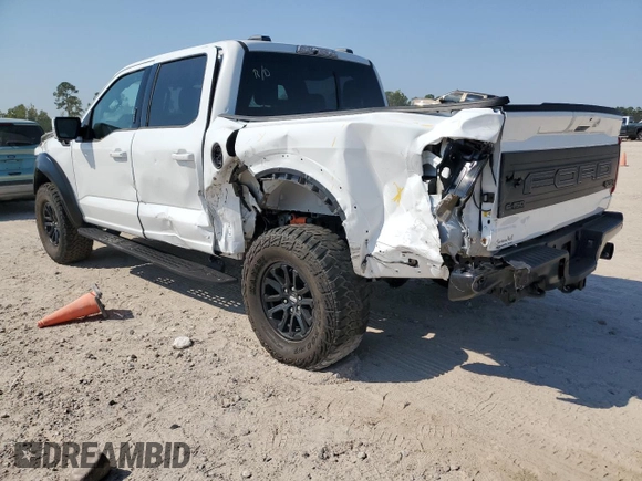 2024 Ford F-150 Raptor with VIN 1FTFW1RG1RFA22551, listed as a Copart auction lot 75998654 with 5,473 mi miles and Salvage Title. Bid and sale history available at DreamBid. Image 2.