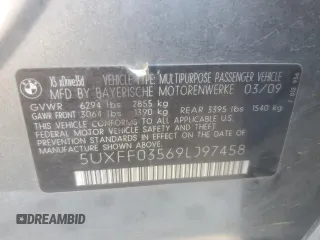 2009 BMW X5 35d z VIN 5UXFF03569LJ97458, wystawiony jako Copart lot #51385015 z przebiegiem 137 918 mil mil oraz Czysty tytuł • Clean title. Historia ofert i sprzedaży dostępna na DreamBid. Obrazek 13.