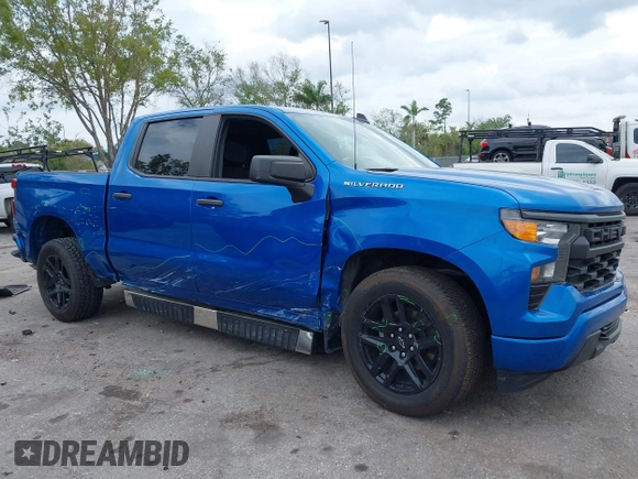 2022 Chevrolet Silverado 1500 Custom with VIN 3GCPABEK0NG630637, listed as a IAAI auction lot 41753578 with 46,919 mi miles and . Bid and sale history available at DreamBid. Image 6.