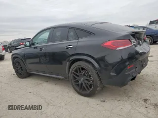 2022 Mercedes-Benz GLE 53 AMG with VIN 4JGFD6BBXNA743519, listed as a Copart auction lot 48021485 with 19,574 mi miles and Salvage title. Bid and sale history available at DreamBid. Image 2.