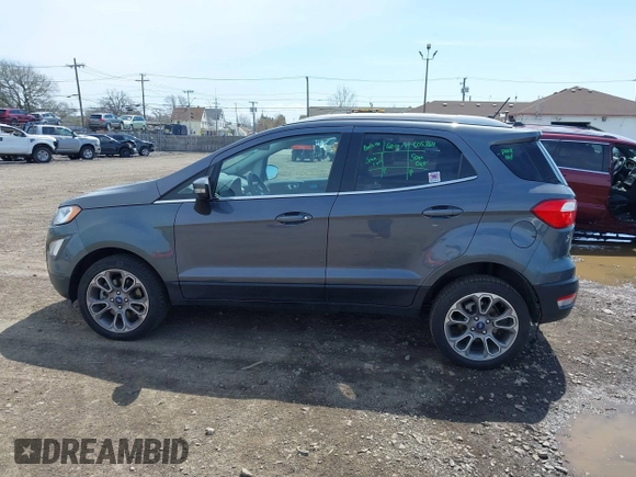 2019 Ford EcoSport Titanium with VIN MAJ6S3KLXKC271197, listed as a IAAI auction lot 42093623 with 79,199 mi miles and . Bid and sale history available at DreamBid. Image 14.
