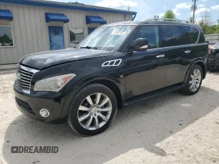 2014 Infiniti QX80 with VIN JN8AZ2ND1E9750404, listed as a Copart auction lot 52867455 with 181,865 mi miles and Clean Title. Bid and sale history available at carsss.com. Image 1.