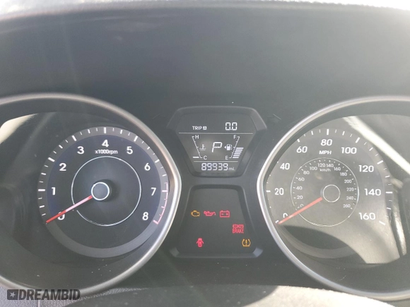 2015 Hyundai Elantra SE with VIN 5NPDH4AE2FH596915, listed as a Copart auction lot 48013245 with 89,939 mi miles and Salvage Title. Bid and sale history available at carsss.com. Image 9.