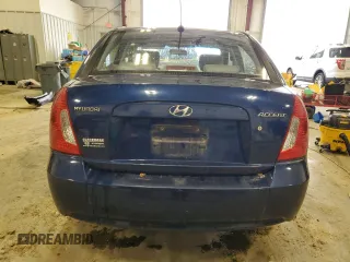2008 Hyundai Accent GLS with VIN KMHCN46C78U279499, listed as a Copart auction lot 48026805 with 152,986 mi miles and Salvage Title. Bid and sale history available at carsss.com. Image 6.